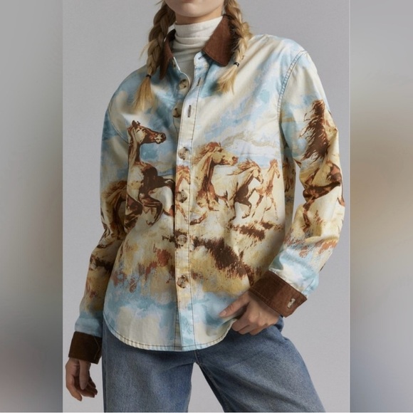 Urban Outfitters BDG Dru Printed Twill Chore Jacket - Picture 1 of 8